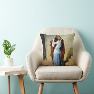 The Kiss - Francesco Hayez Il Bacio  Cushion