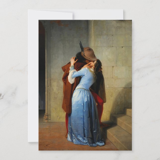 The Kiss Francesco Hayez Invitation (Front)
