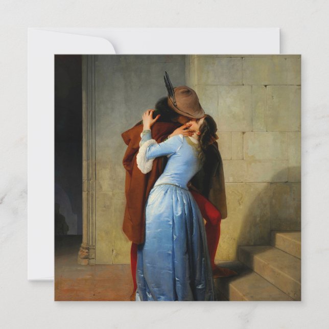 The Kiss Francesco Hayez Invitation (Front)