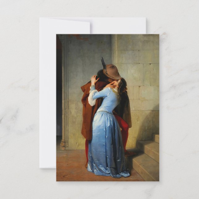 The Kiss Francesco Hayez RSVP Card (Front)