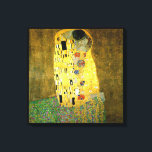 The Kiss ~ Gustav Klimt Canvas Print<br><div class="desc">This is The Kiss painted by Gustav Klimt in 1907. It is the most famous Art Nouveau painting in history</div>