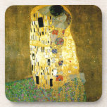 The Kiss ~ Gustav Klimt Coaster<br><div class="desc">This is The Kiss painted by Gustav Klimt in 1907. It is the most famous Art Nouveau painting in history</div>