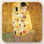 The Kiss Gustav Klimt Coaster<br><div class="desc">Imperial Austrian Painter Gustav Klimt's masterpiece : The Kiss painting</div>