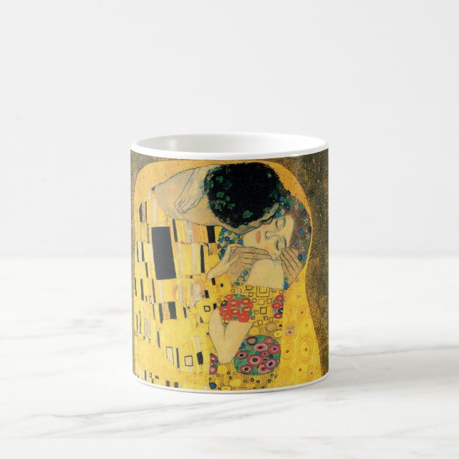 The Kiss - Gustav Klimt Coffee Mug (Center)