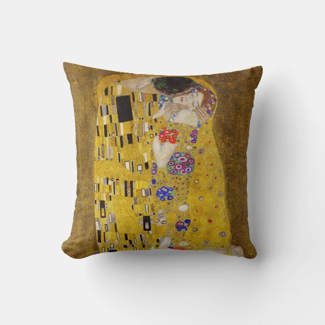 The Kiss - Gustav Klimt  Cushion (Front)
