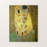 The Kiss ~ Gustav Klimt Jigsaw Puzzle<br><div class="desc">This is The Kiss painted by Gustav Klimt in 1907. It is the most famous Art Nouveau painting in history</div>