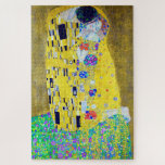 The Kiss, Gustav Klimt Jigsaw Puzzle<br><div class="desc">Gustav Klimt (July 14, 1862 – February 6, 1918) was an Austrian symbolist painter and one of the most prominent members of the Vienna Secession movement. Klimt is noted for his paintings, murals, sketches, and other objets d'art. In addition to his figurative works, which include allegories and portraits, he painted...</div>