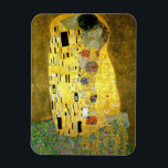 The Kiss ~ Gustav Klimt Magnet<br><div class="desc">This is The Kiss painted by Gustav Klimt in 1907. It is the most famous Art Nouveau painting in history</div>