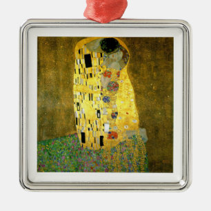 The Kiss ~ Gustav Klimt Metal Tree Decoration