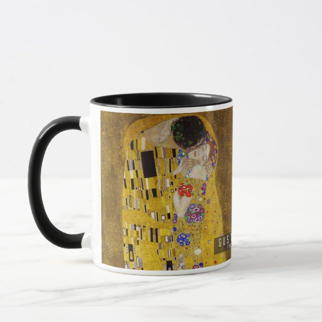 The Kiss - Gustav Klimt  Mug (Left)