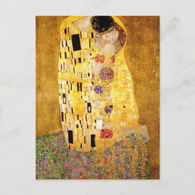 The Kiss Gustav Klimt Postcard (Front)