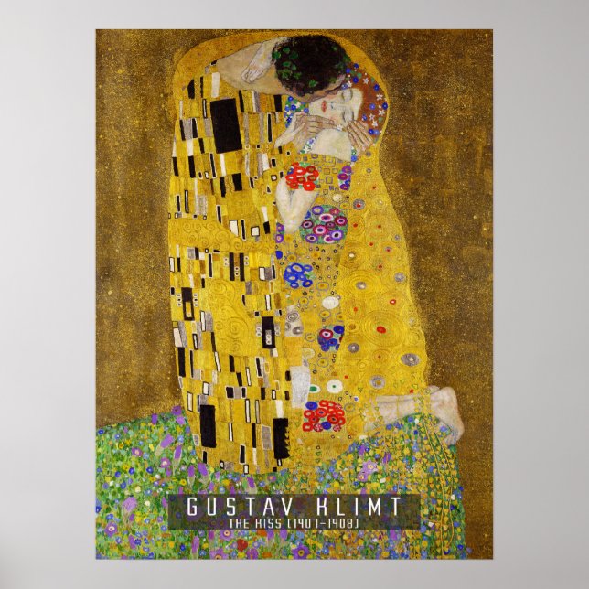 The Kiss - Gustav Klimt  Poster (Front)