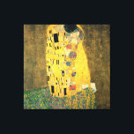 The Kiss - Gustav Klimt Print<br><div class="desc">This is a vintage painting titled "The Kiss" by Gustav Klimt.</div>