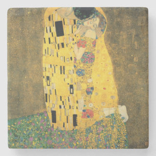The Kiss - Gustav Klimt Stone Coaster