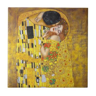 the Kiss - Gustav Klimt Tile