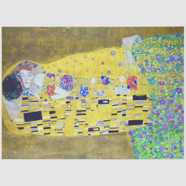 The Kiss, Gustav Klimt Tissue Paper (Front)
