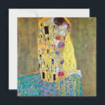 The Kiss Gustav Klimt, Victorian Art Bridal Shower Invitation<br><div class="desc">Easy to customise wedding bridal shower tea party invitation. The Kiss, Der Kuss (1907-1908) by Klimt is probably Gustav Klimt's most famous work. He began work on it in 1907 and it is the highpoint of his so-called 'Golden Period'. The Kiss is a vintage Victorian Era love and romance fine...</div>