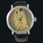 The Kiss - Gustav Klimt Watch<br><div class="desc">This is a vintage painting titled "The Kiss" by Gustav Klimt.</div>