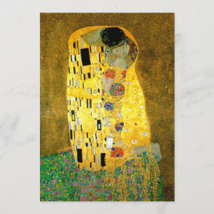 The Kiss Gustav Klimt Wedding Invitation