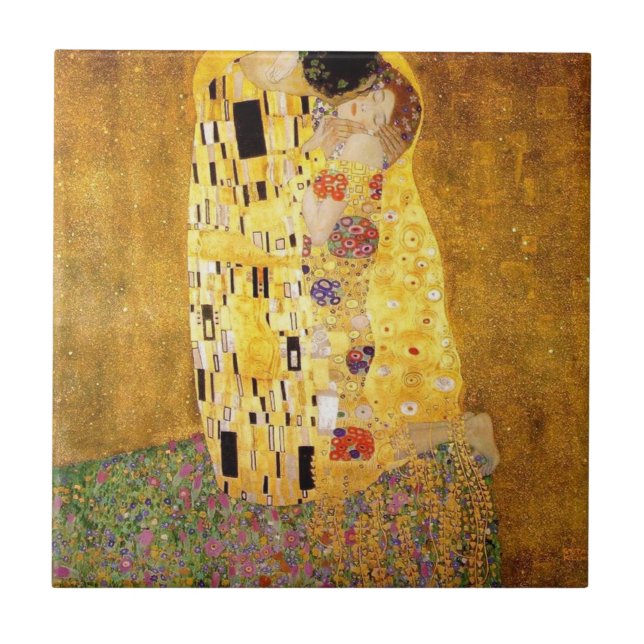 The Kiss High Resolution Gustav Klimt Tile (Front)