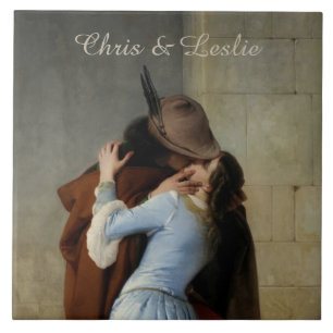 The Kiss / Il Bacio custom ceramic tiles