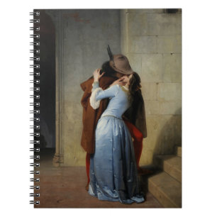 The Kiss In Blue Satin Francesco Hayez 1859 Notebook
