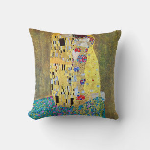 The Kiss (original Der Kuss) by Gustav Klimt Cushion
