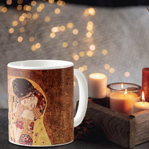 The Kiss Portrait Gustav Klimt Coffee Mug