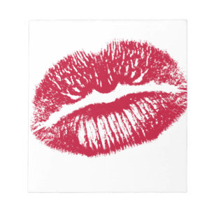 The Kiss, Red Lips Notepad