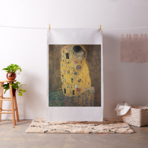 The Kiss, ,reproduction,Gustav Klimt painting,art, Fabric