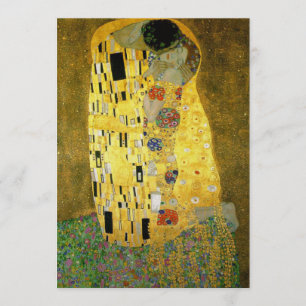 The Kiss Wedding Invitation by Gustav Klimt