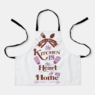 The kitchen is the heart of my home apron
