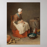 The Kitchen Maid - Jean-Siméon Chardin Fine Art