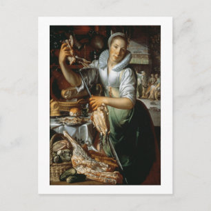 The Kitchen Maid (with Christ, Mary and Martha) c. Postcard