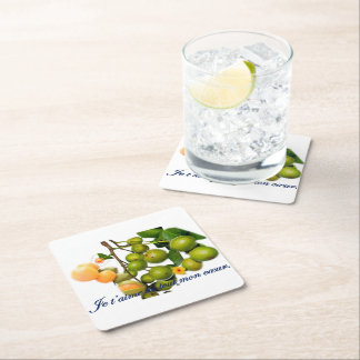 The kitchenette square paper coaster