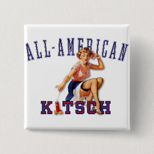 The Kitsch Bitsch : All-American Kitsch 15 Cm Square Badge