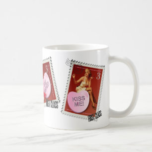 The Kitsch Bitsch : Candy Heart Pin-Ups Coffee Mug