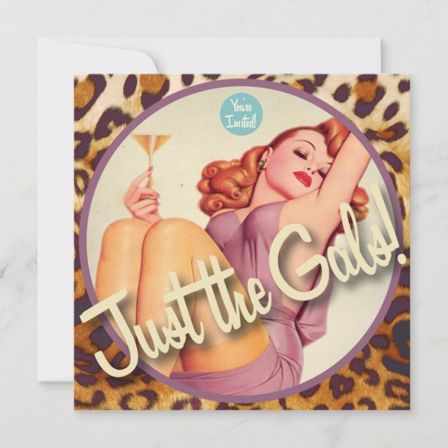 The Kitsch Bitsch : Just The Gals! Invitation (Front)
