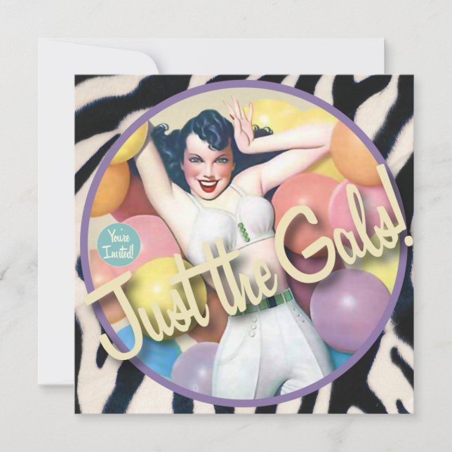 The Kitsch Bitsch : Just The Gals! Invitation (Front)