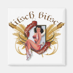 The Kitsch Bitsch : Kowgirl Kitsch Tattoo Pin-Up Magnet