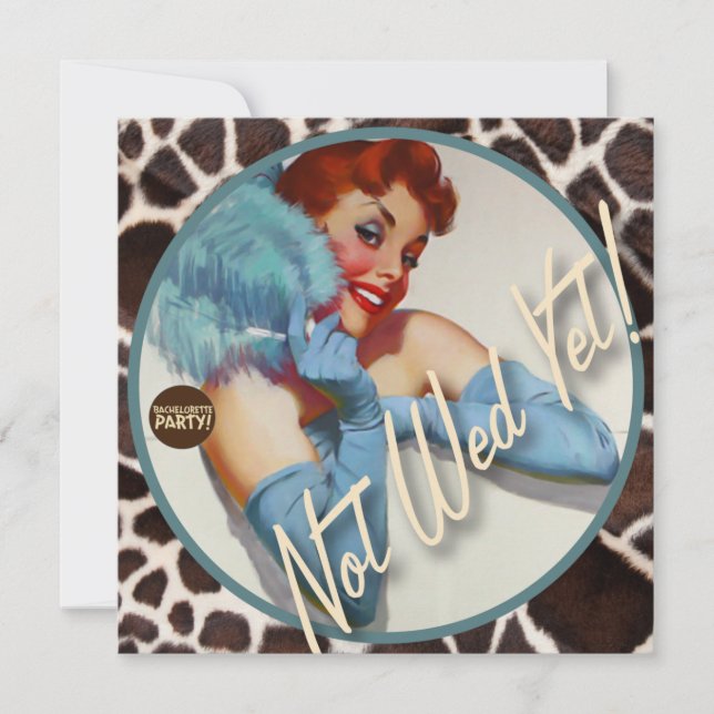The Kitsch Bitsch : Not Wed Yet! Invitation (Front)