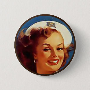 The Kitsch BItsch : Pin-Up Portraits 6 Cm Round Badge