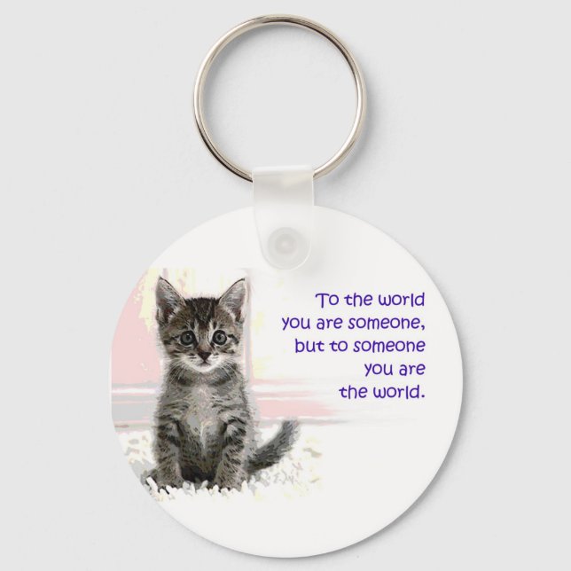 The Kitten's World Key Ring (Front)