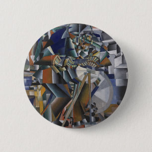 The Knife Grinder or Principle of Glittering 6 Cm Round Badge
