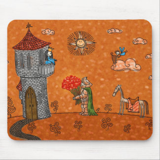 The Knight and the Lady Mouse Pad