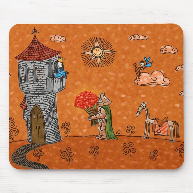 The Knight and the Lady Mouse Pad (Front)