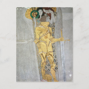 The Knight detail of the Beethoven Frieze Postcard