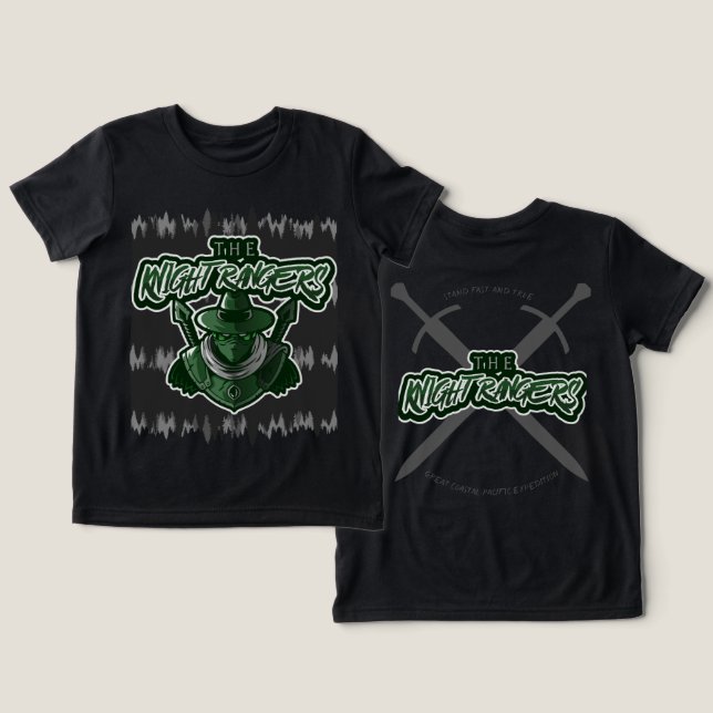 The Knight Rangers 2024-2025 Season T-Shirt Boys Tri-Blend Shirt (Design Front & Back)