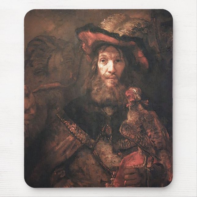 The Knight with the Falcon/St. Bavo Mouse Pad (Front)