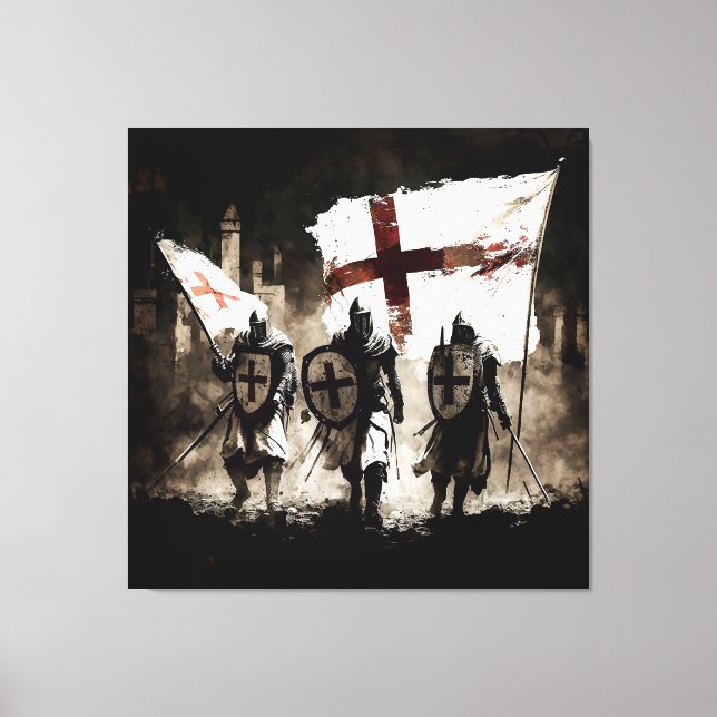 The Knights Templar Enter the Holy City   Canvas Print (Front)
